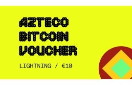 Azteco Bitcoin ?10 Voucher (Lightning)